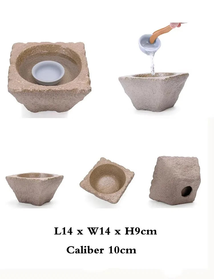 Keramische Rock Modder Imitatie Steen Thee Wassen Pen Wassen Thee Kopjes, Huishoudelijke Theeservies Accessoires, Extra Grote Wastafel