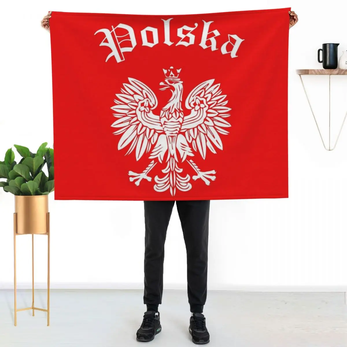 

Polska Throw Blanket Cozy Throw Blanket for Bed Sofa Chair
