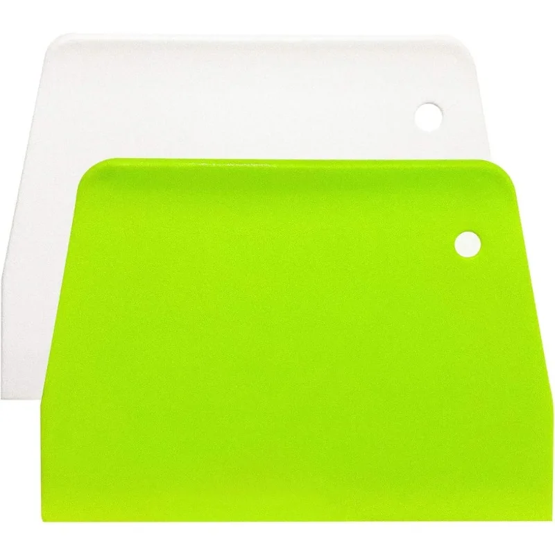 (2 SZT.) Skrobak do ciasta, skrobak do miski, bezpieczny dla żywności plastikowy nóż do ciasta, elastyczny plastikowy skrobak, praktyczna ławka - gorąca sprzedaż