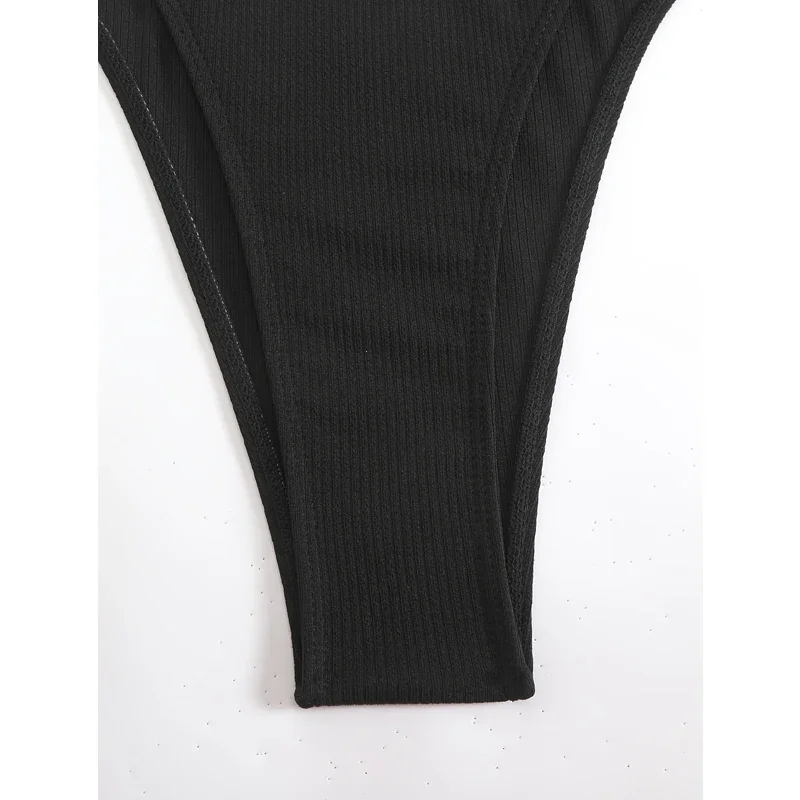 Sexy micro bikini 2025 preto banho bandagem mulher maiô feminino tanga biquinis conjunto 2 peça feminino maiô beachwear 2025