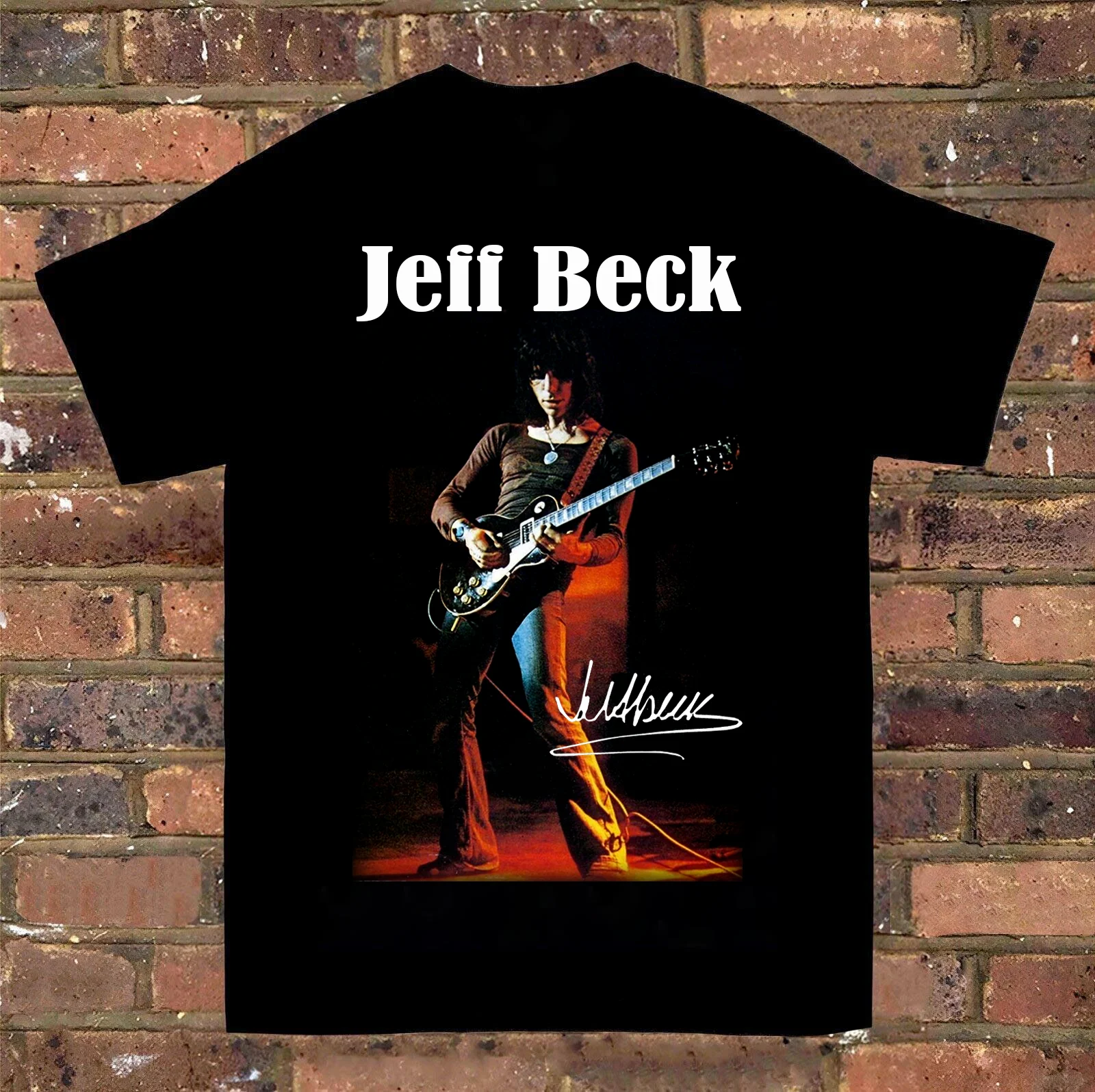 New Popular Jeff Beck Singer Basic Cotton Black S-2345XL Unisex T-Shirt GC266