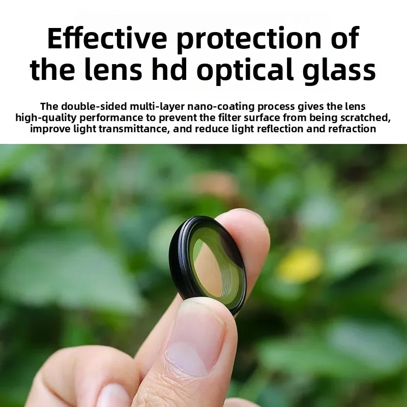 

Tempered Glass Finger Camera Aluminum Alloy Cover Accessories For Insta360 GO Ultra Protection Lens