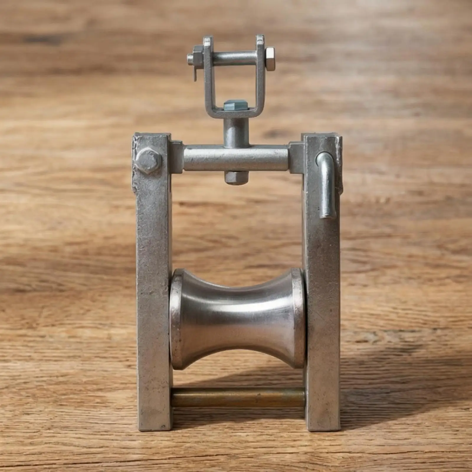 heavy-duty-galvanized-steel-cable-guide-pulley-for-wire-installation-and-utility-rigging-tasks-with-mounting-bracket