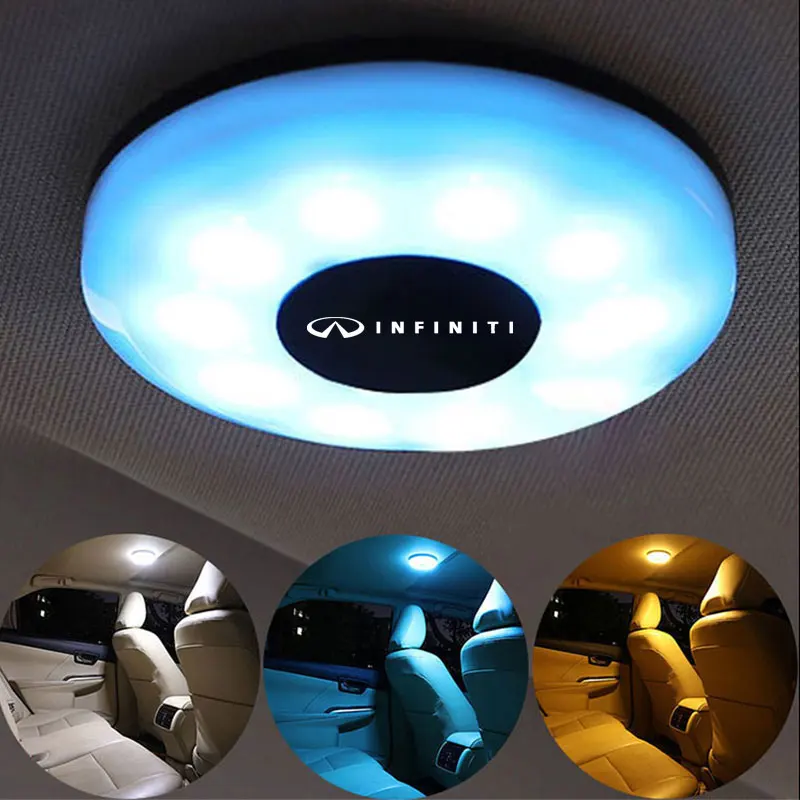 

For Infiniti FX35 Q50 Q30 ESQ QX50/60/70 Mobile magnetic reading light inside the car Interior LED roof light and tailbox light