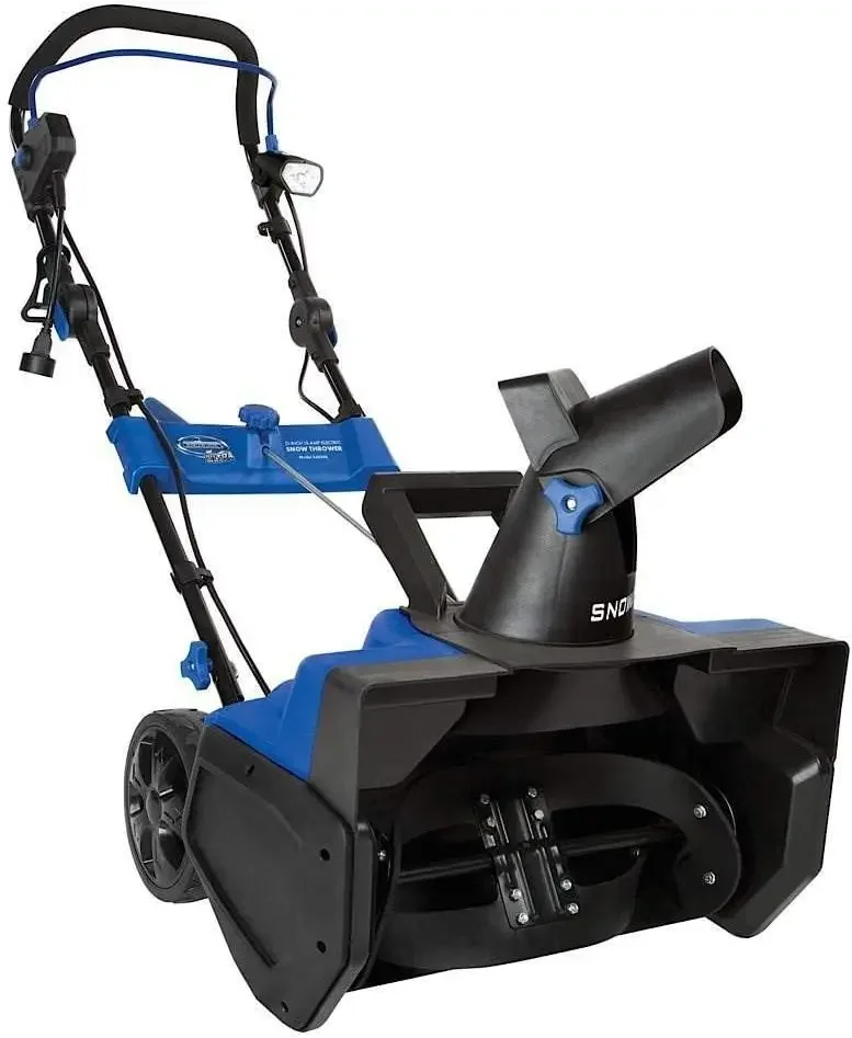 21 Inch 15 Amp Electric Snow Thrower with 4 Blade Auger & Light