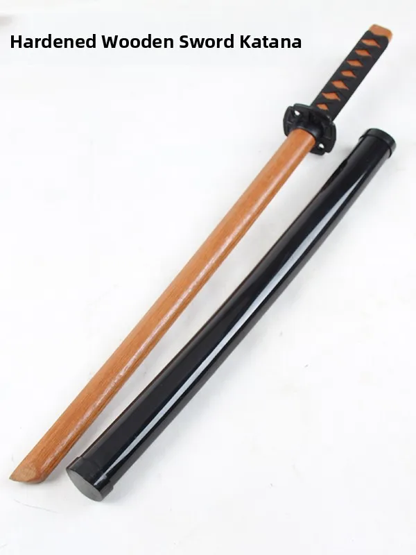Bai Bing Tang Real Wood Sword with Sheath for Kendo Training Unsharpened Not for Cutting Children And Adults Can Use It Marti...
