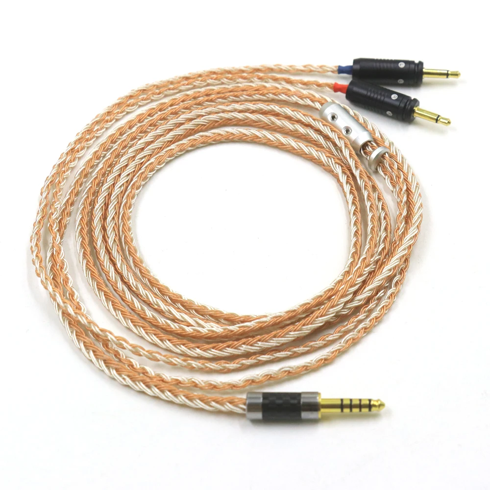 16 Cores Silver Plated Mixed Braided 2.5 4.4 6.5mm/4pin XLR Clear Celestee NEW Focal ELEAR Headset French Utopia Upgrade Cable