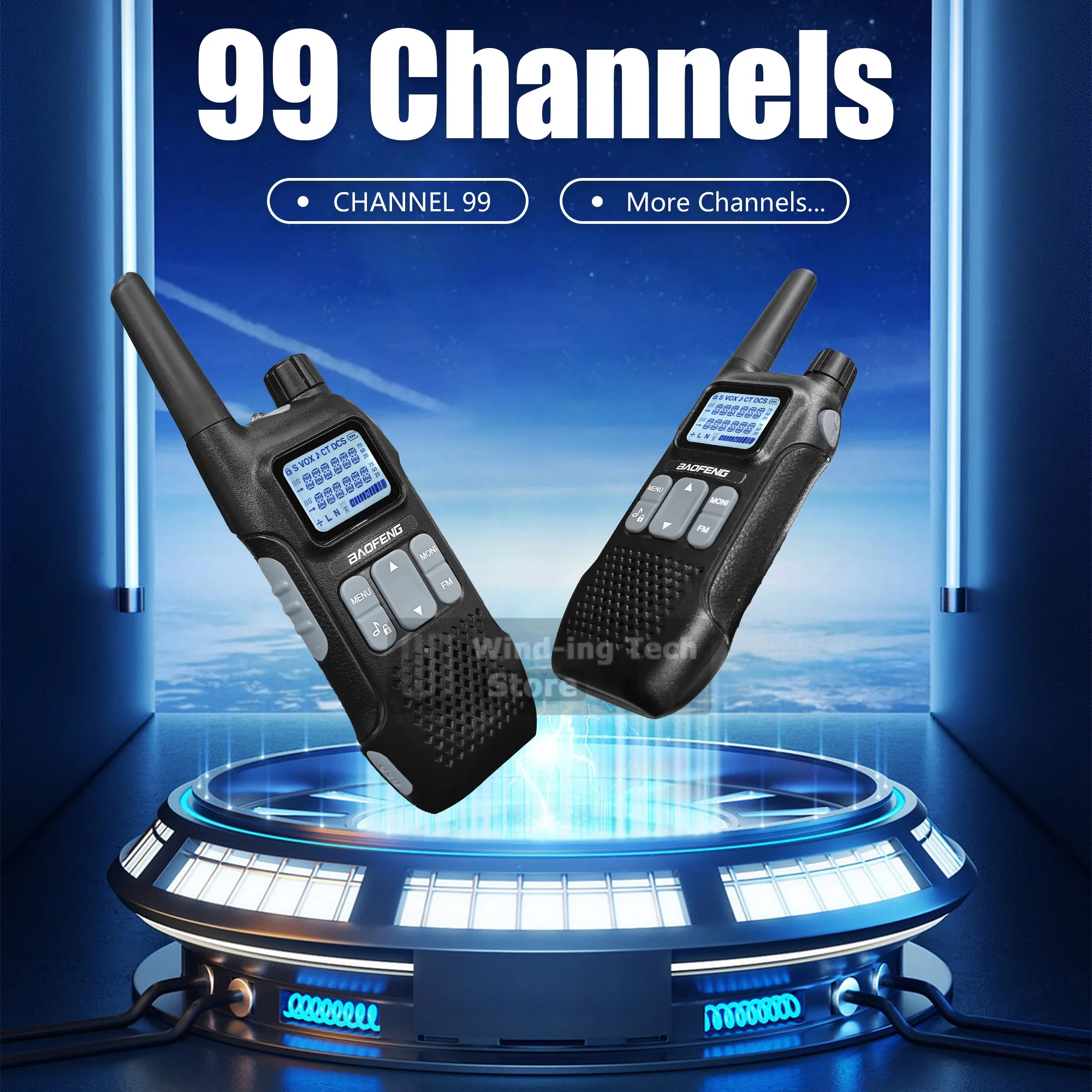 Baofeng BF-T8 MINI Walkie Talkie UHF MINI USB Charger High Capacity Ham Radio 1500mAh 99CH Kids Gift Toy Dual Standby Radios