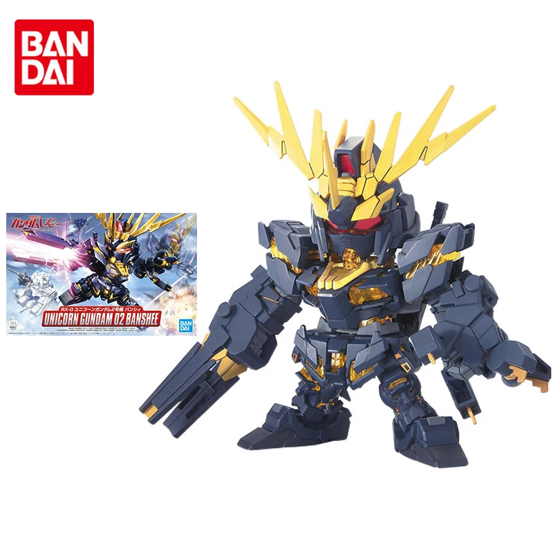 

Набор моделей Bandai Gundam, аниме фигурки SD BB, фотоединорог Gundam 02 Banshee, экшн-фигурки, игрушки для детей