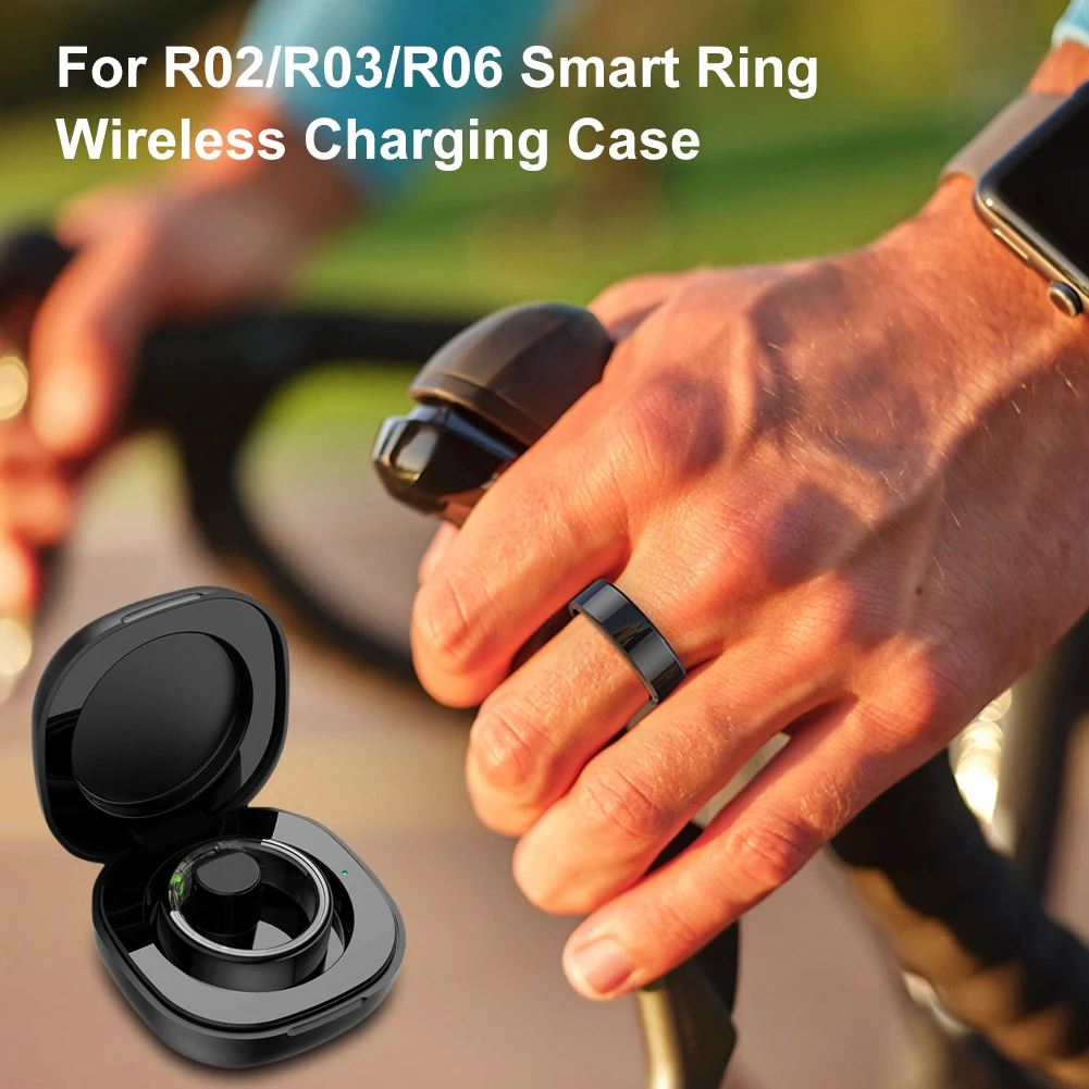 Smart Ring Draadloze Oplaadcase 200Mah Type-C Poort Draadloze Oplader Case Vervanging Oplader Dock Station Voor Jr02 R03 R06