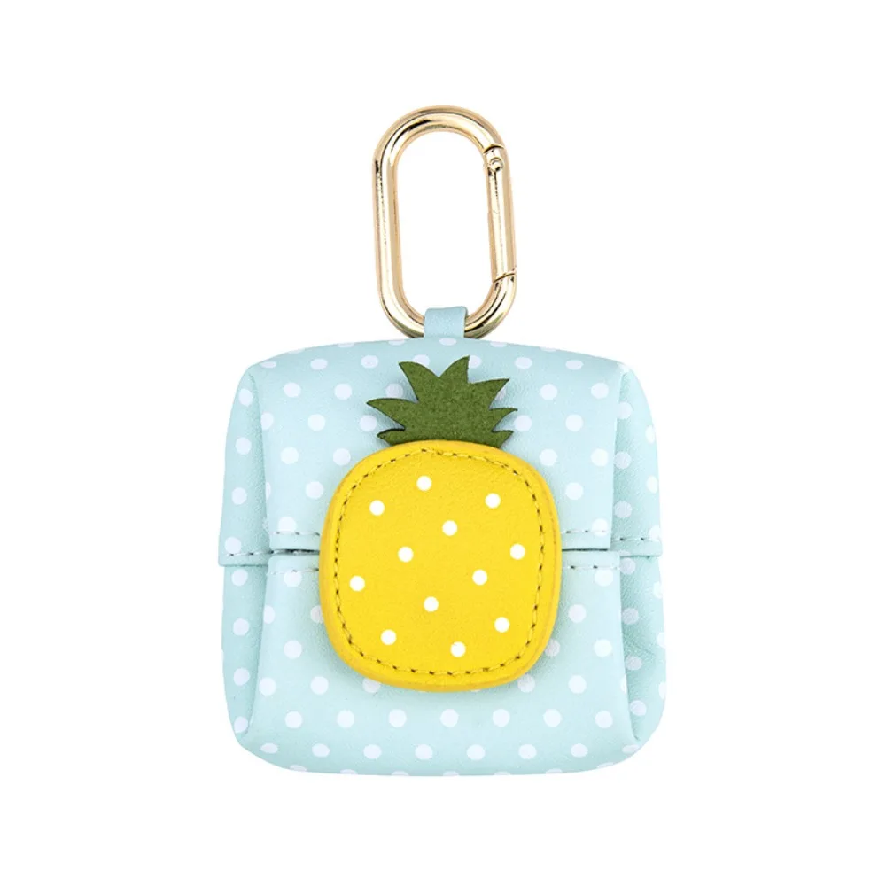 

Portable Cute Leather Earphone Bag Korean Style Multipurpose Mini Lipstick Bag Avocado Keychain Fruit Coin Purse Gift