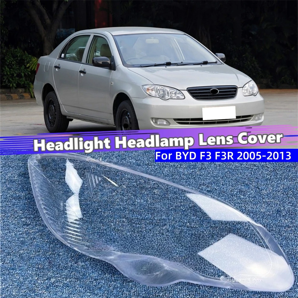 

For BYD F3 F3R 2005 2006 2007 2008 2009 2010 2011 2012 2013 Articles Cars Polycarbonate High Gloss Fully Transparent Lampshade