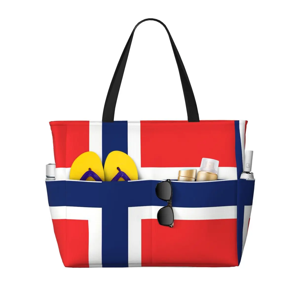 

Norway Flag Beach Tote Bag Sport Gym Yoga Duffle Large Tote Bag Women Travel Bag Fitness bag