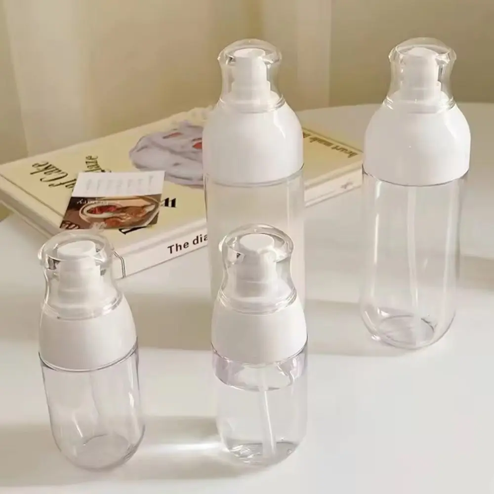 New 50/150ML Travel Split Bottle Reusable Transparent Cosmetic Cream Bottles Push-type Shampoo Pump Bottle Travel Accessories