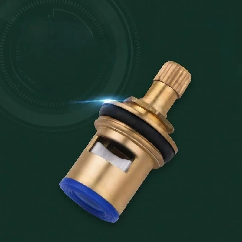 Universal Faucet Core All Copper 4-point Quick Opening Faucet Core Triangle Valve Single Cold Hot Water Ceramic Accessories