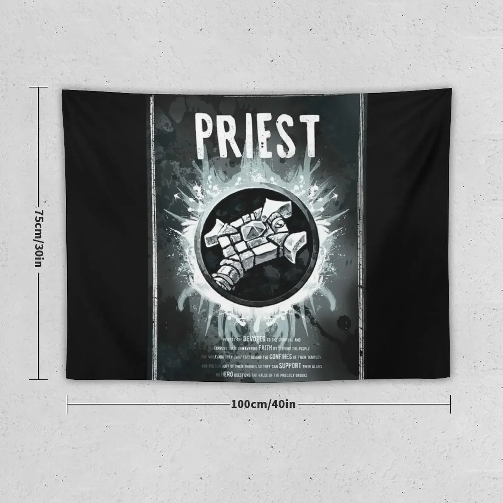 Priest Tapestry For Bedroom Anime Decor Tapestry