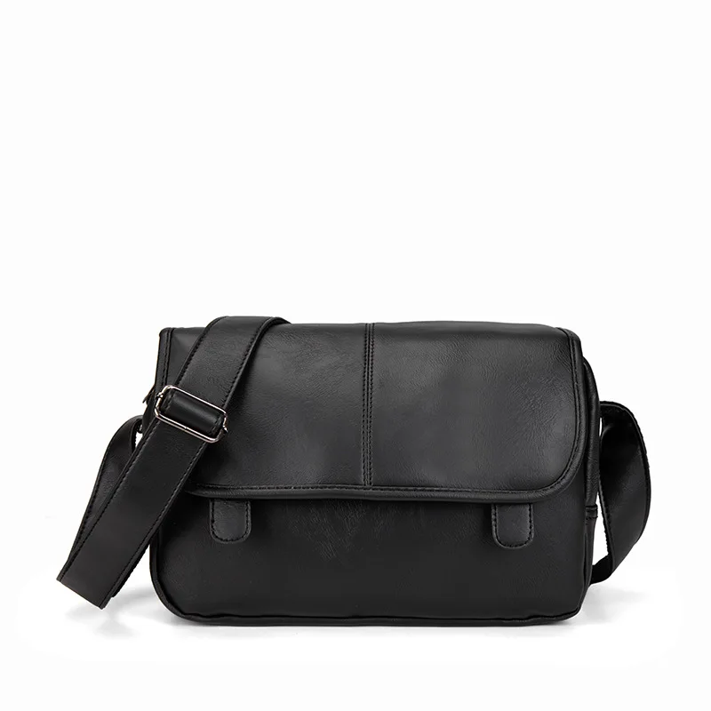 Vintage Men's Bags Large Capacity Dual Layer Messenger Bag Lightweight Crossbody Shoulder Bags Satchel Sling Square Bag