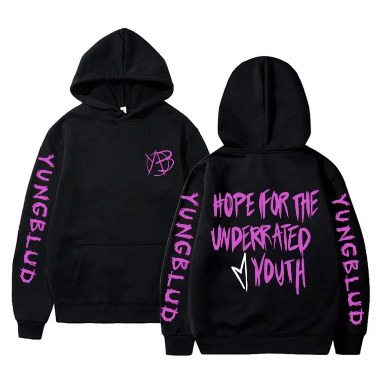 

Rock Singer Yungblud Hope for The Underrated Youth Hoodie Men Women's Casual Oversized Pullover Unisex Fashion Vintage Hoodies