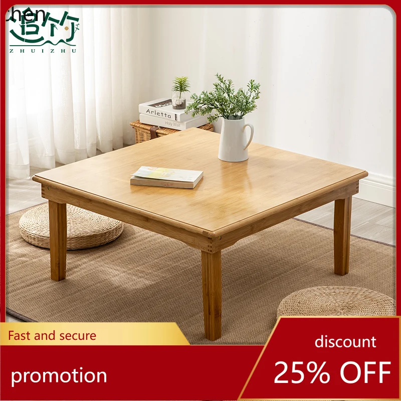 

YFY Dining Home Study Small Square Dining Solid Wood Tatami Folding