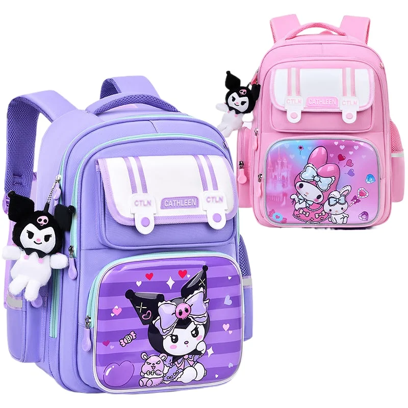 Sanrio cartoon backpack Hello Kitty elementary school backpack suitable for grades 1-3Hello Kitty Backpack Cinnamoroll Melody