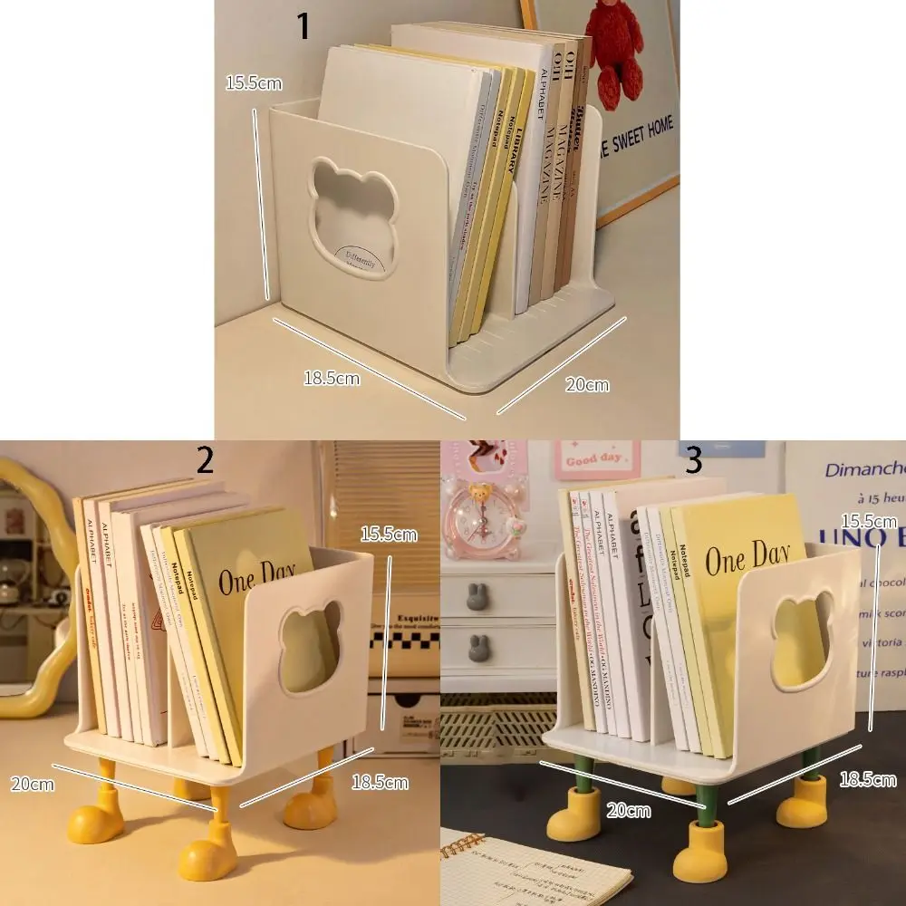 Supporto per libri da tavolo dal design multistrato squisito Efficiente e facile da installare Scaffale per libri a strati Scaffale per studenti Ufficio