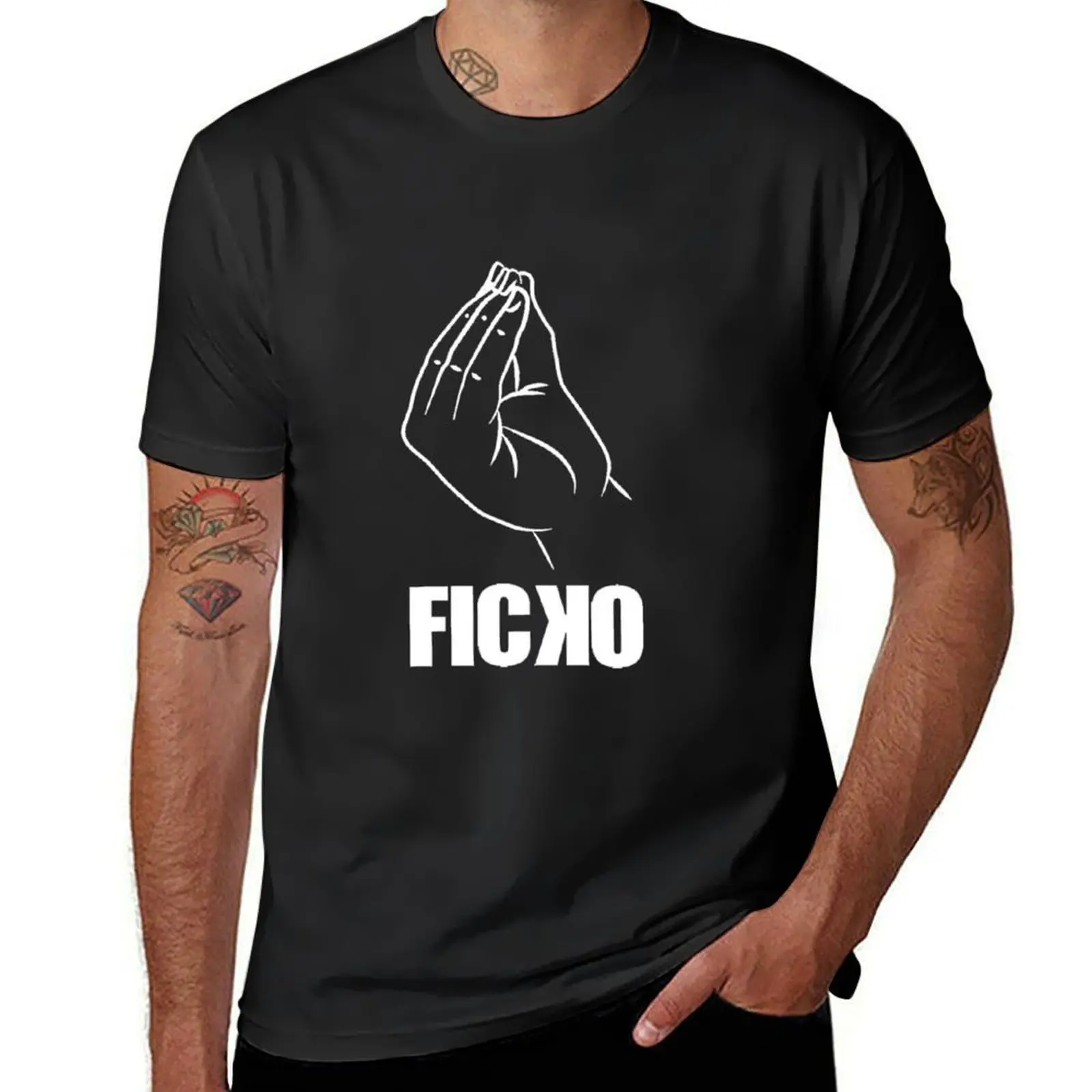 

Ficko Merch Ficko T-Shirt summer tops sublime korean fashion blanks sweat shirts, men