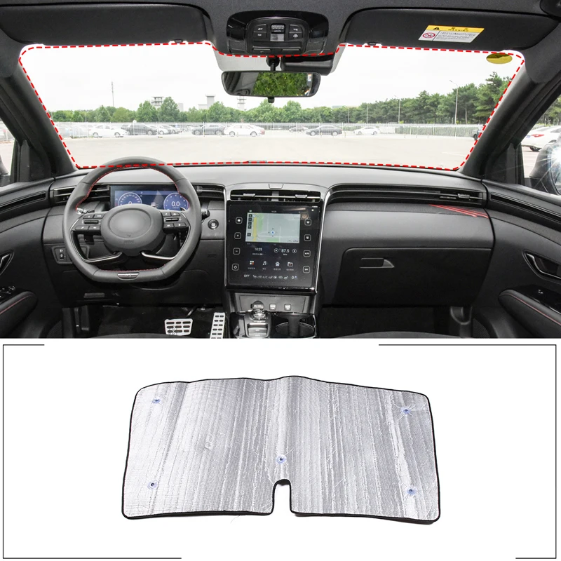 

For Hyundai Tucson L 2021-2022 Car Thermal Curtain Shading Sunscreen Shading Pad aluminum foil 1 Pcs Interior accessories