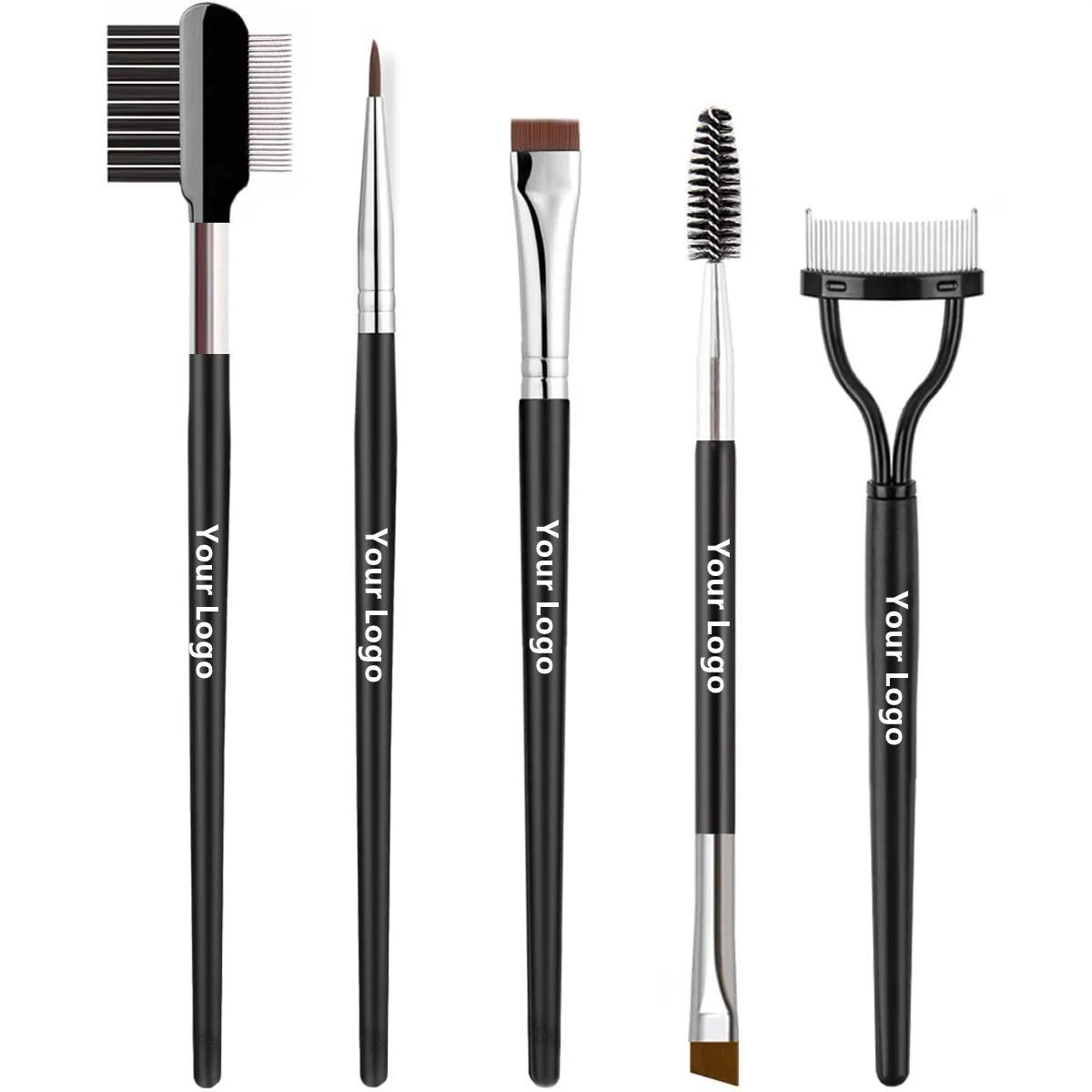10 Set Eye Makeup Tool Kit Mascara Applicator Eyelash Comb Curlers Eyebrow Eyeliner Brush Separator Makeup Brush Set Custom Logo