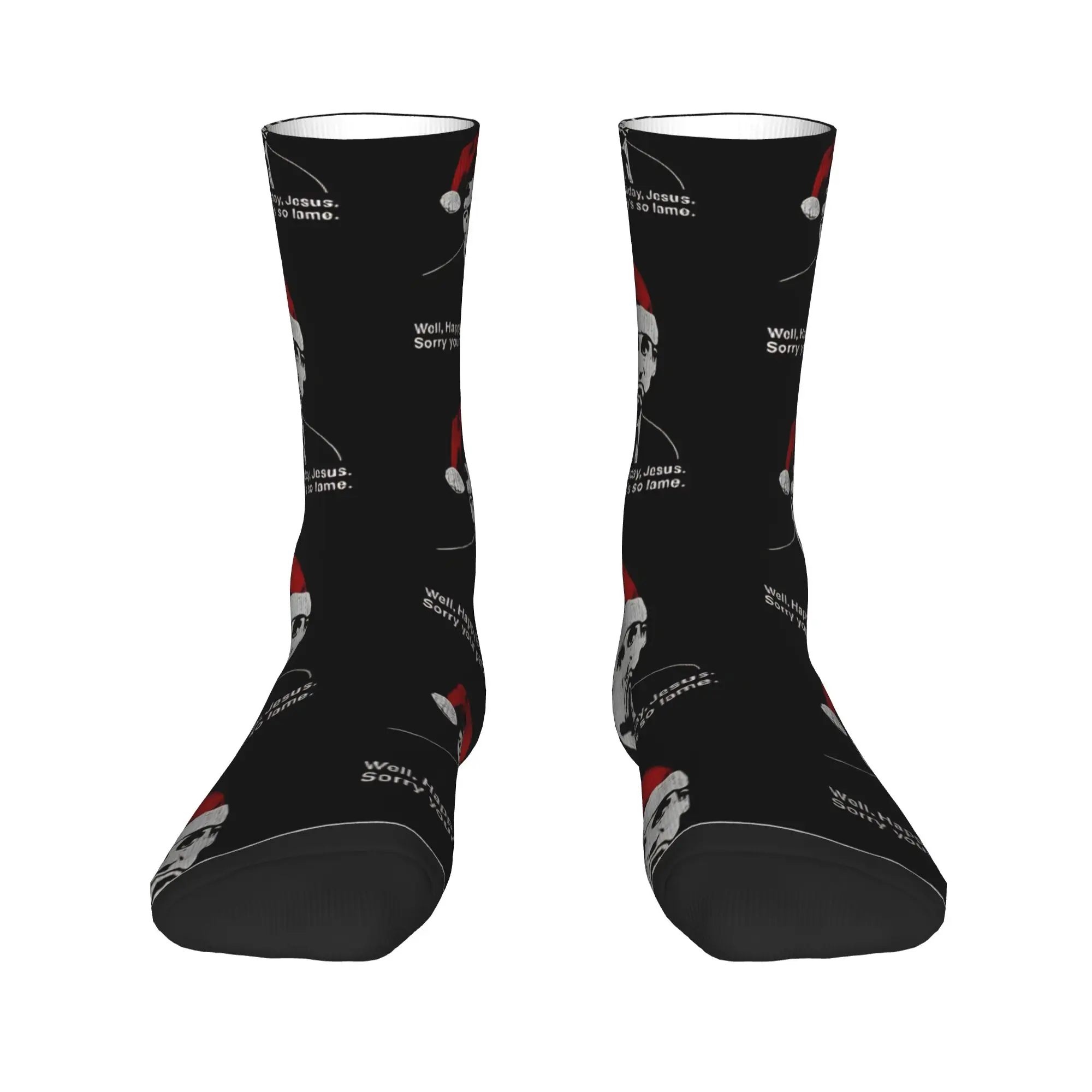 Men Socks Happy Birthday Jesus The Office Stockings Autumn Fashion Comfortable Socks Graphic Cycling Non Skid Socks