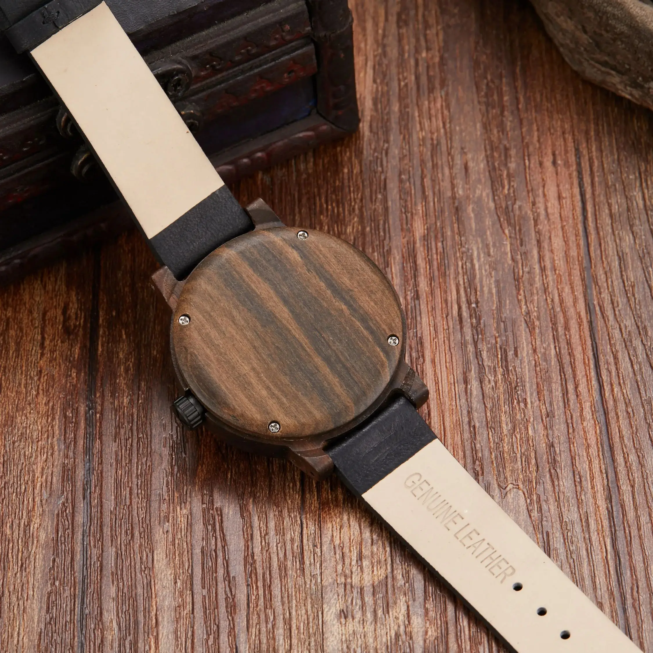 2025 Nuevo reloj de madera creativo personalizado, relojes de cuarzo para hombres, relojes para hombres, reloj masculino