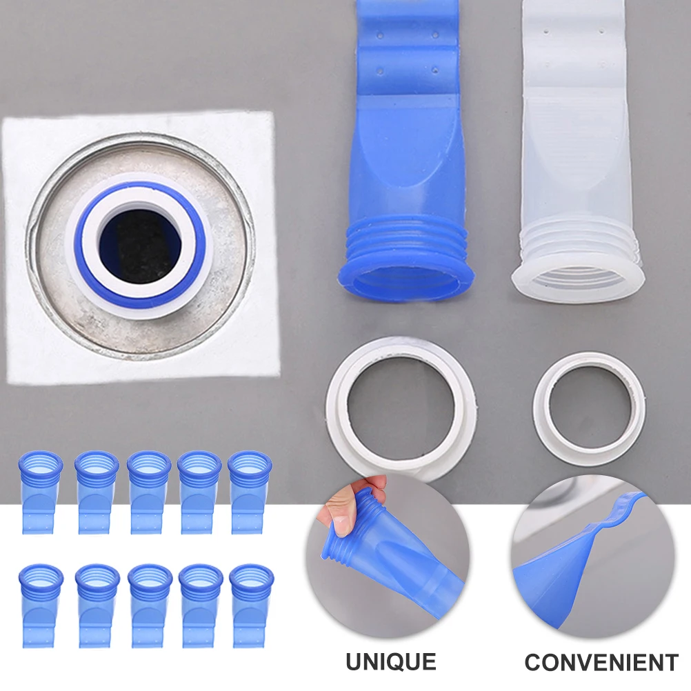 

10pcs Silicone Seal Core Odor Proof Backflow Preventer Durable Home Use Floor Drain Sewer Cover Filler Kitchen Bathroom Toilet