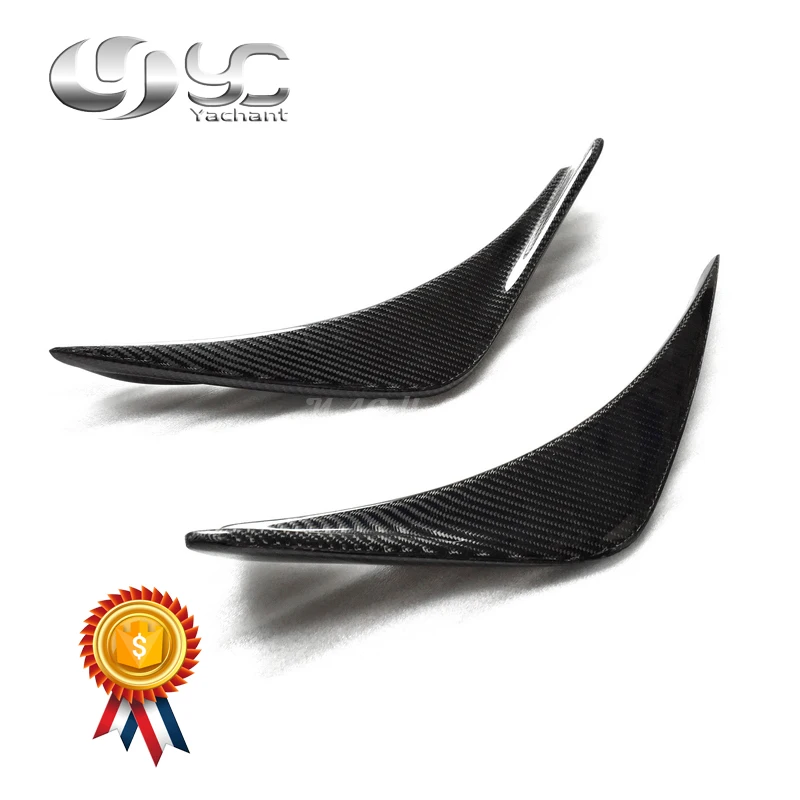 

Trade Assurance Carbon Fiber RA Style Front Canard Luxury Exterior Design 2pcs Fit for 2003-2005 Evo 8 Front Bumper Canards