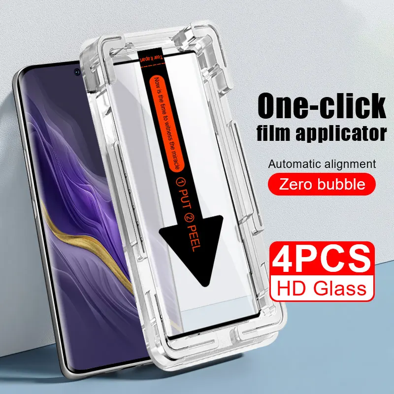 4Pcs Full Cover Tempered Glass Film for Honor Magic 6 5 4 3 Smartphone Protective Film 200 100 90 Screen Protector 80 70 60 Pro