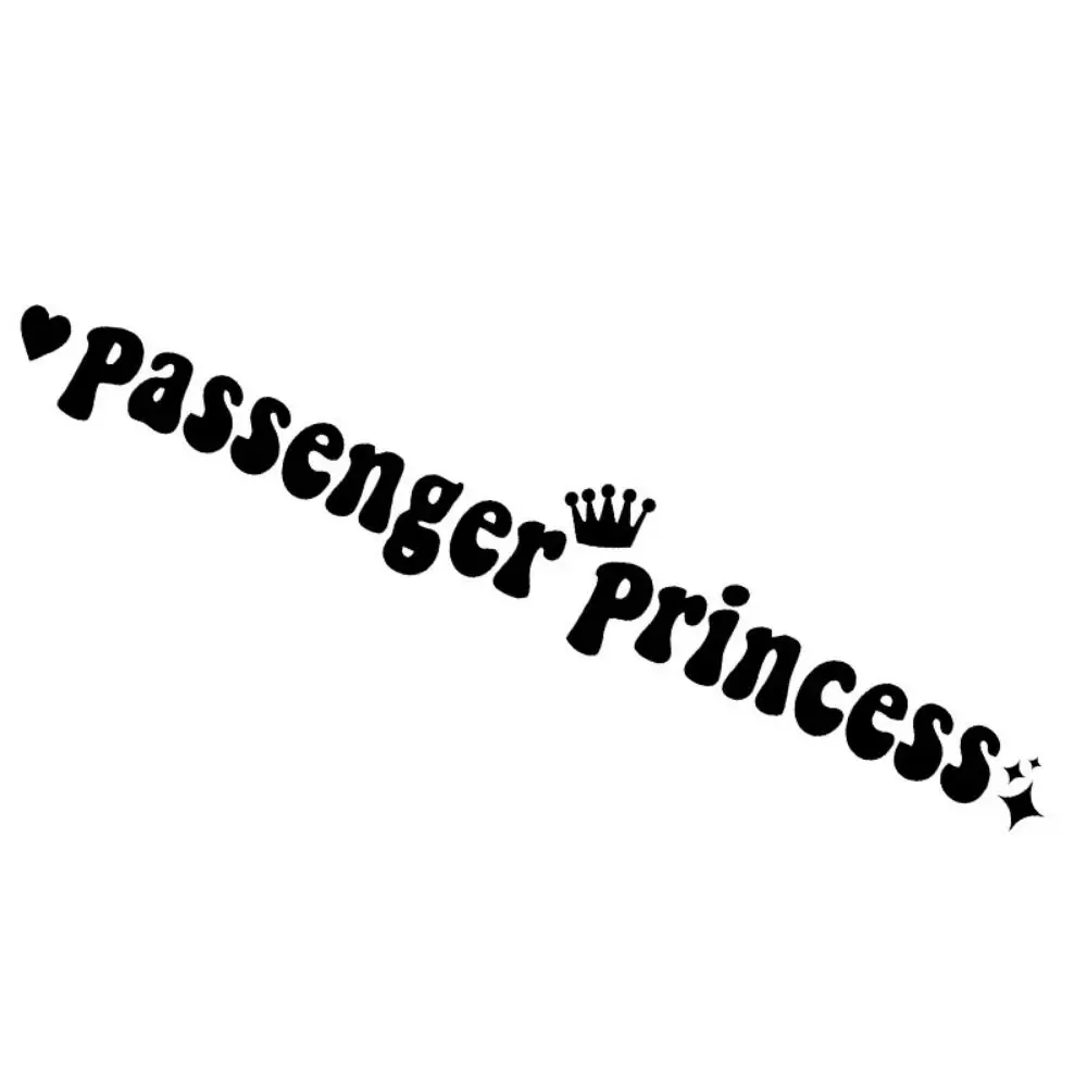 Passenger Princess Passenger Princess Car Stickers Self Adhesive Waterproof Passenger Princess Decals Personality Creative