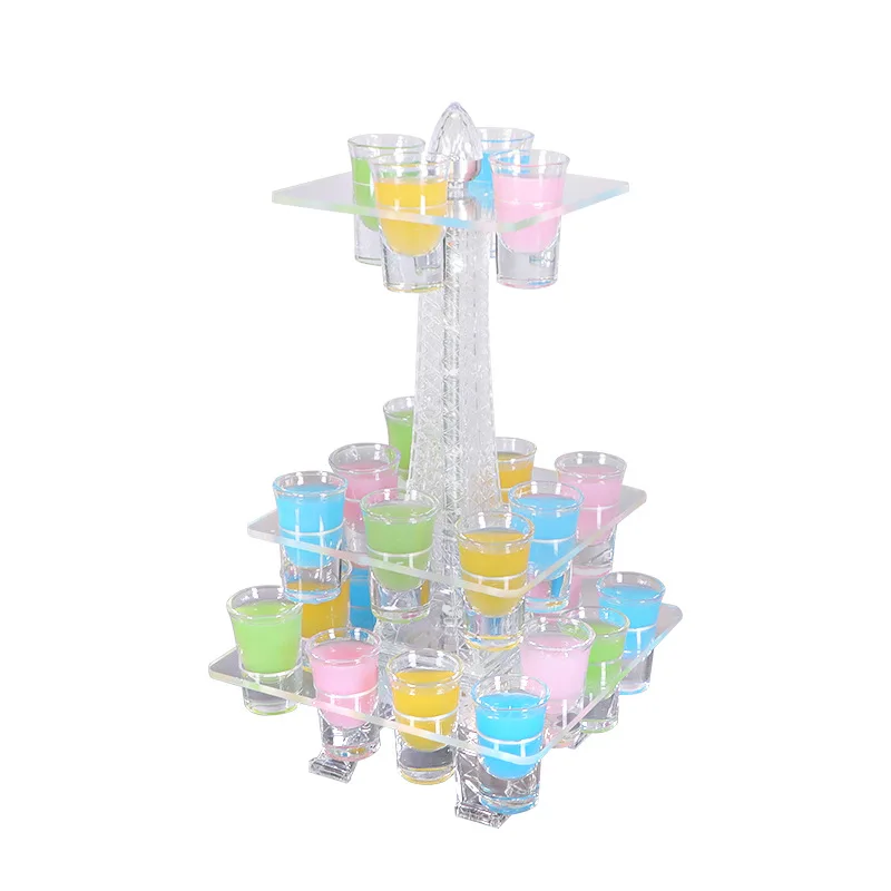 

Paris Eiffel Tower Bar Luminous Champagne Red Wine Bullet Glass