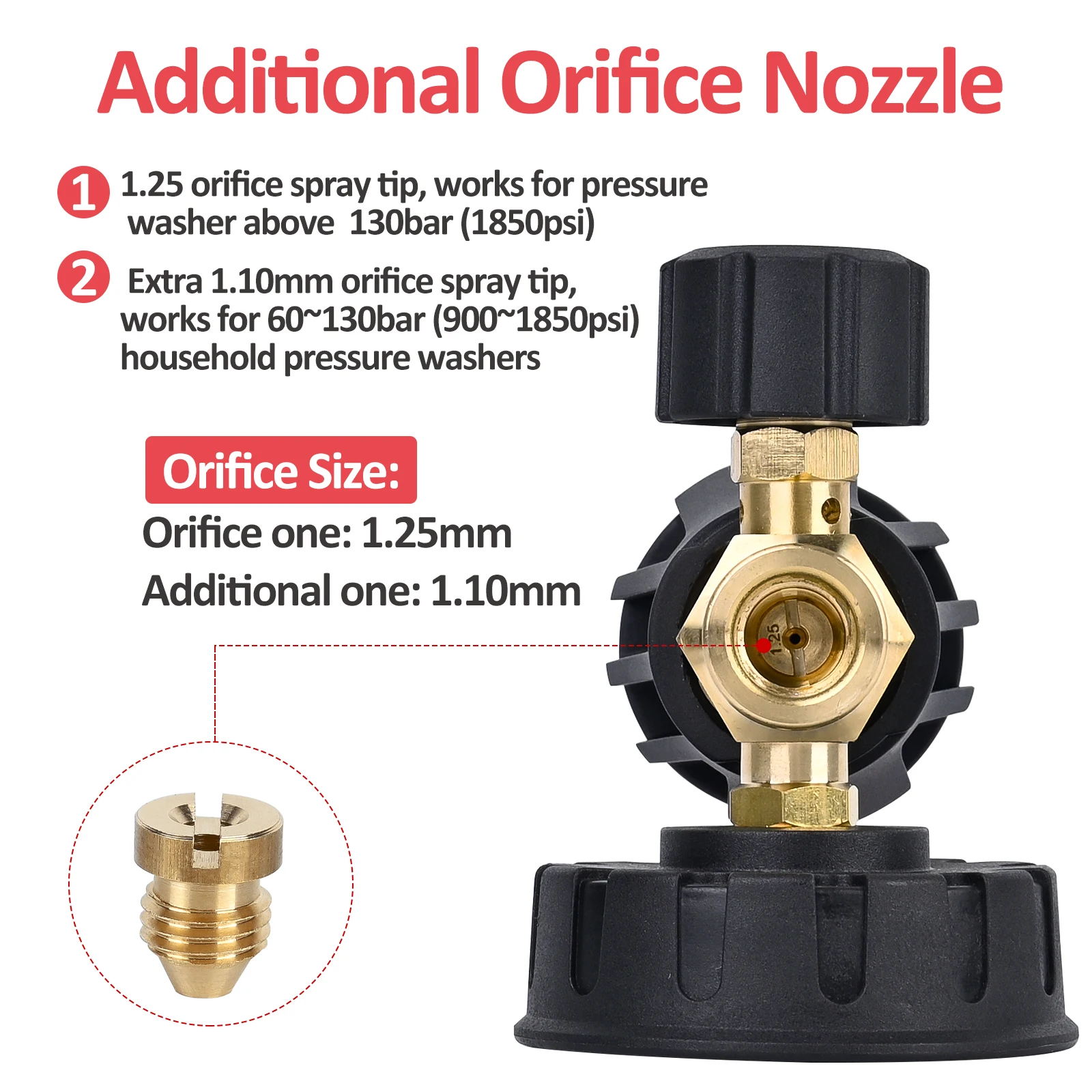 Pressure Washer Snow Foam Lance Foam Nozzle Car Wash Foam Maker for Karcher Elitech Daewoo Bort AR Bosche Mac Pressure Washer