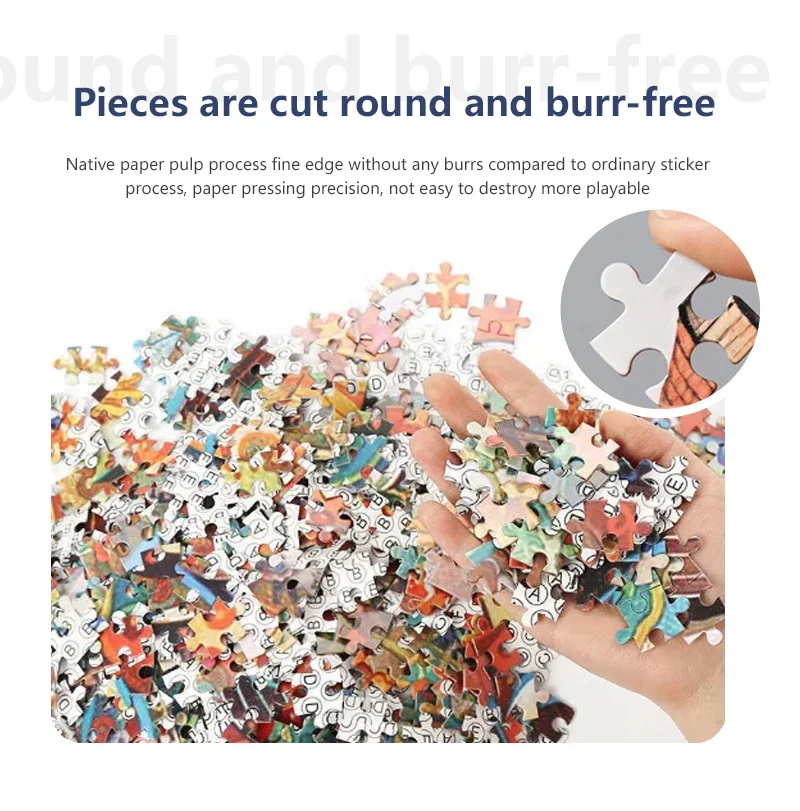 75*50cm Adult 1000PCS Paper Jigsaw Puzzle Landscape Puzzles Early Morning in Munich Stress Relief Educational Entertainment Toy