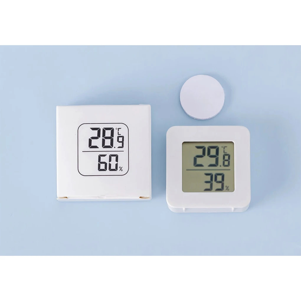 Digital Electronic Thermohygrometer Thermometer Sticker High Precision Wet Dry Wall Mounted Humidity Meter Car