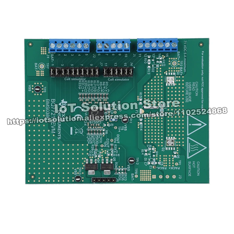 BQ77216EVM Voltage and temperature protection for 3-series to 16-series cell Li-ion batteries evaluation module