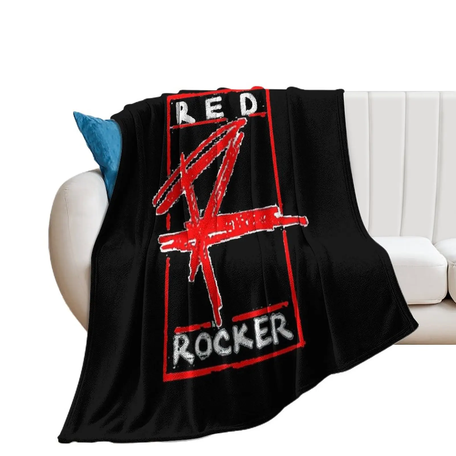 

Red Rocker Throw Blanket christmas gifts Beautifuls Sofa Quilt Retros Blankets