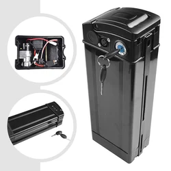 Secure Electric Bike Battery Box Ebike Holder Case, Large Capacity, Perfect for Electric Vehicles, Black PVC Material