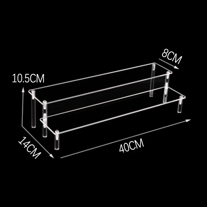 NONE Acryl Display Stand Transparent Leiter Regal Puppe Ton Figur Animation Auto Modell Blind Box Parfüm Lagerung Modell Stehen 7