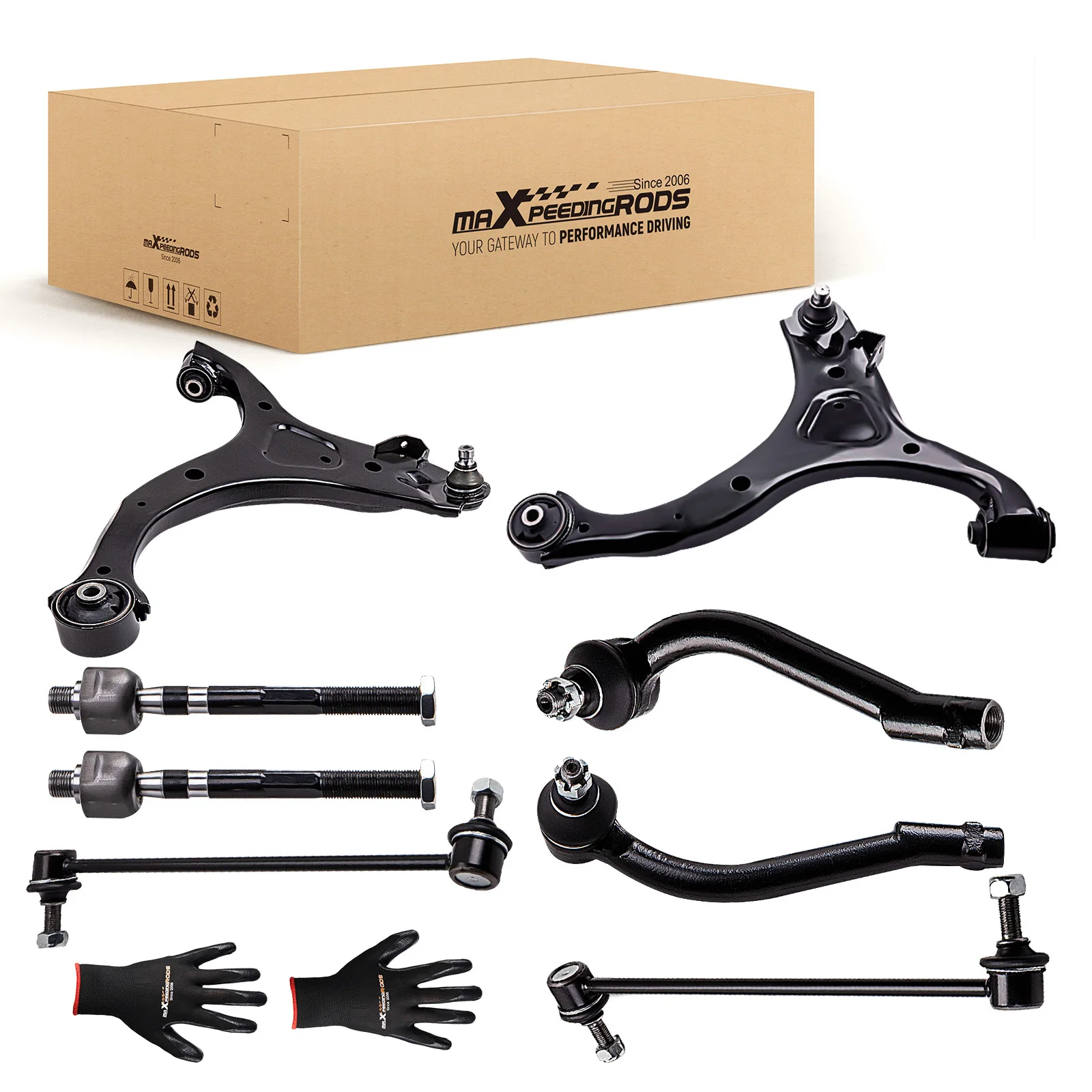 

8 Pcs Left Right Front Lower Control Arms For Kia Sorento 2011 20122013 K621686