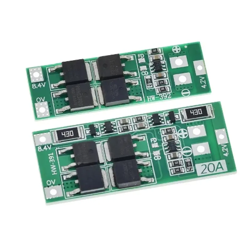 2S 20A 7.4V 8.4V 18650 Lithium Battery Protection Board/BMS Board Standard/Balance For DIY