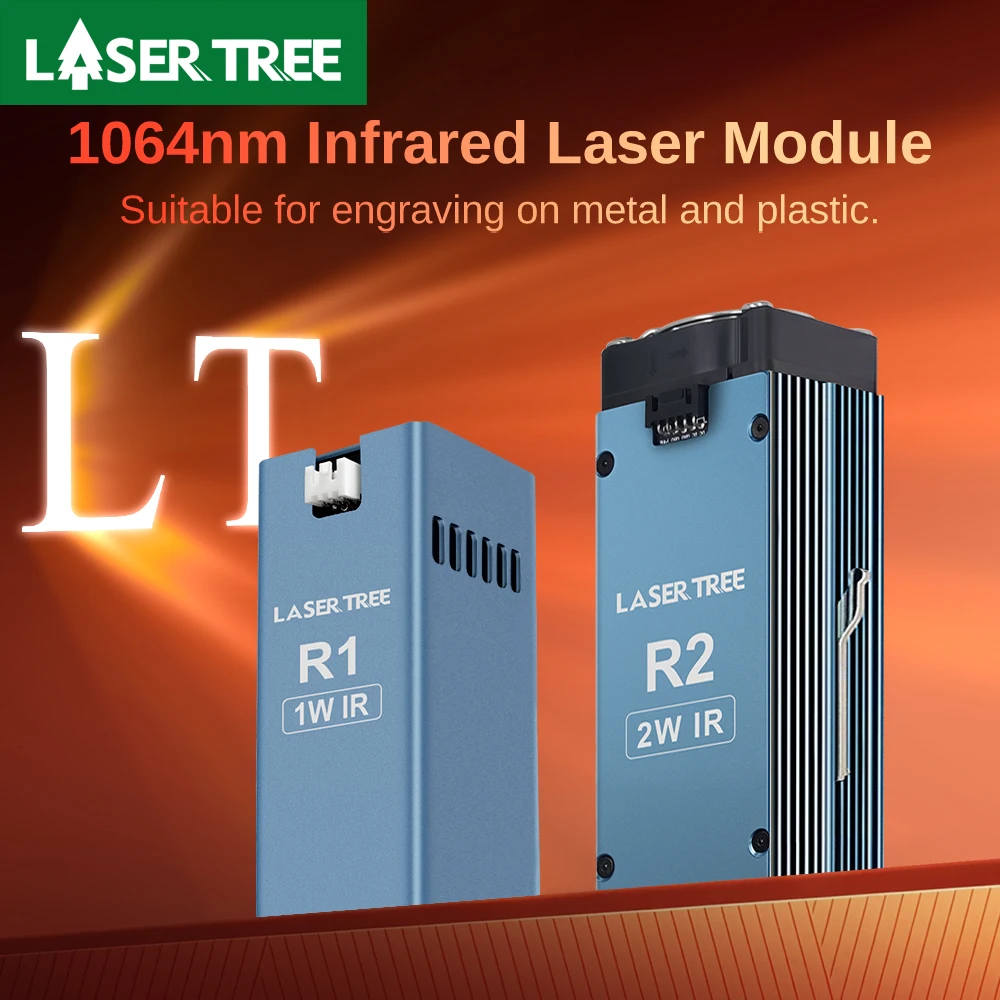 

LASER TREE R2 2W 1064nm Infrared Laser Module For Engraving Plastic Metal