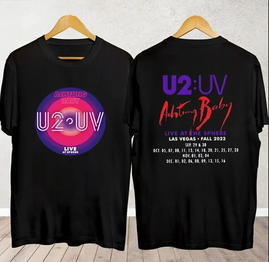 U2 Uv 4 Achtung Baby Live At Spheres, Unisex T-shirts