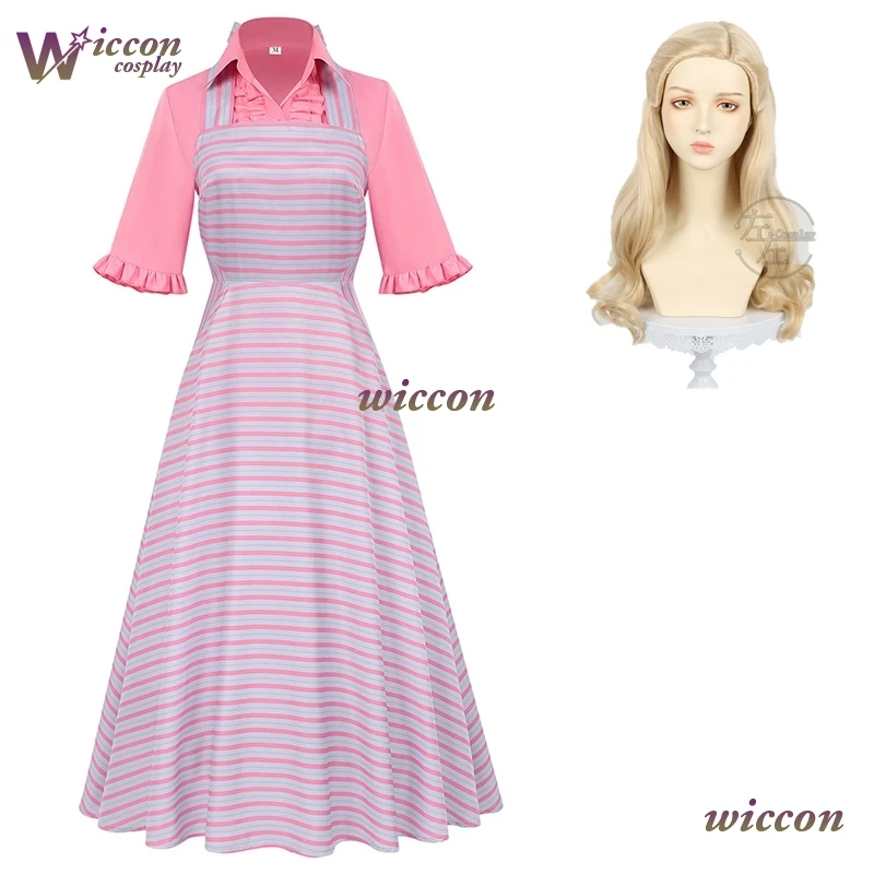 

Wuhu/Wicked 2 Glinda, розовое платье для косплея, халат ведьмы, нарядное платье, костюм, женский повседневный костюм для вечеринки на Хэллоуин, парик, фильм