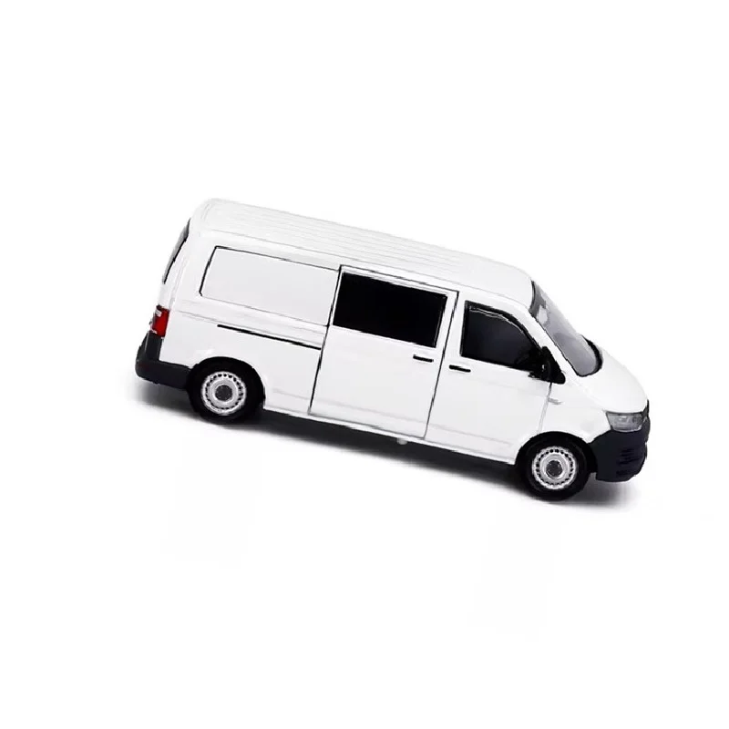 Tiny 1:64 T6 Transporter Van White Alloy Simulation Model Car