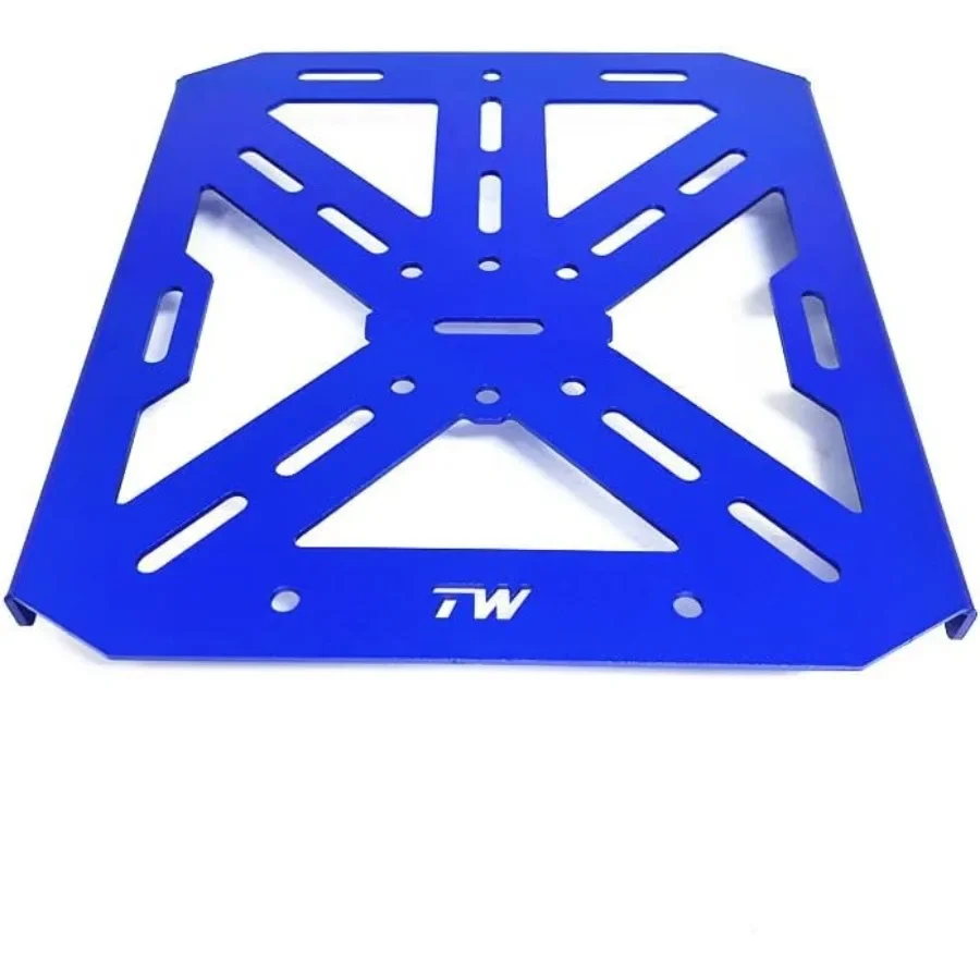 Aluminum Rear Cargo Tail Rack Carrier Luggage Holder Plate for Yamaha TW200 TW 200 19902024 Blue Durable Motorcycle Rear Cargo