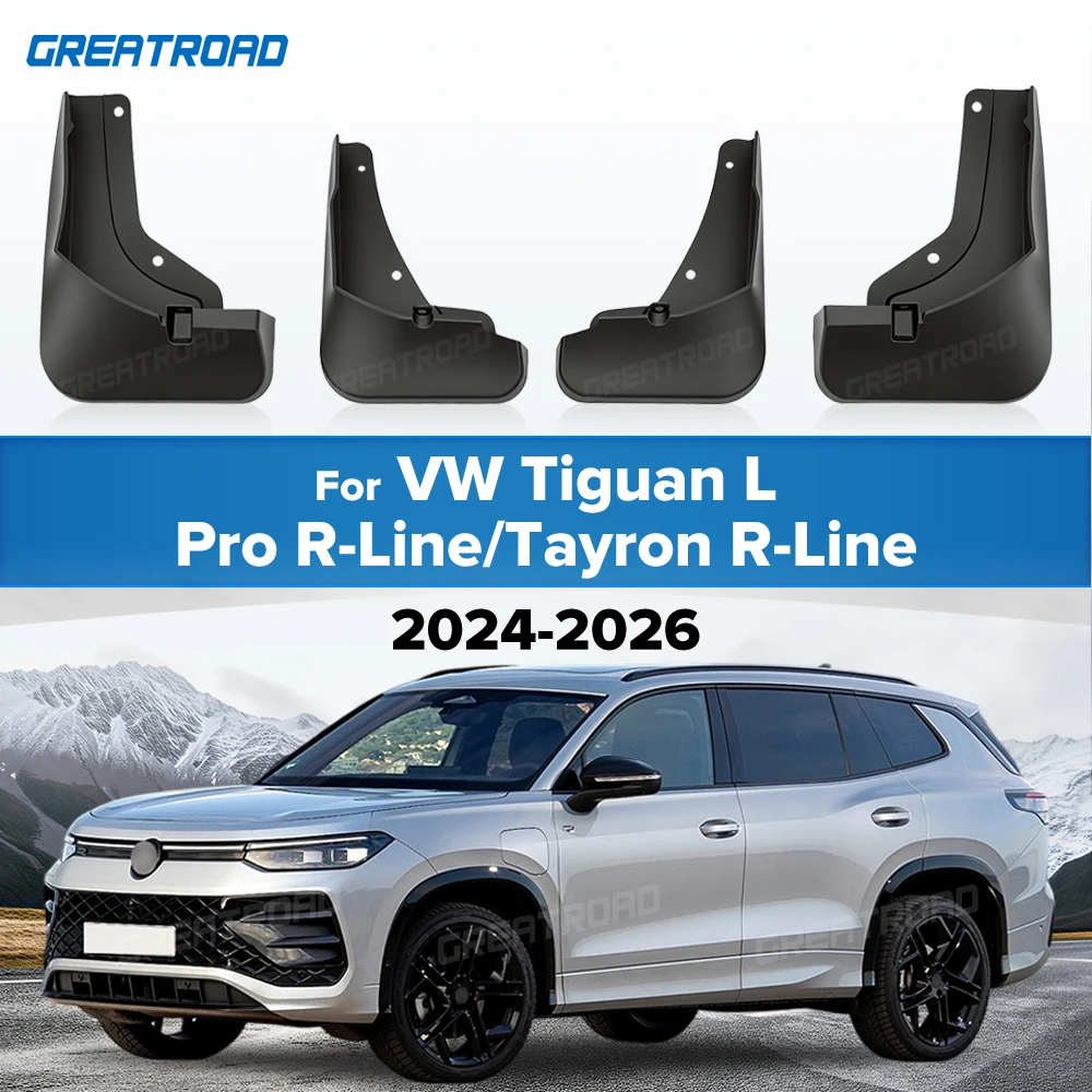 Fender For VW Tiguan L Pro R-Line/Tayron R-Line 2024 2025 2026 Mudflaps Splash Guards Mudguards Mud Flaps Car Accessories